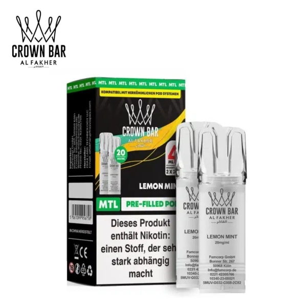 Al Fakher 600 - Lemon Mint - Prefilled Pod 2ml/ Stück